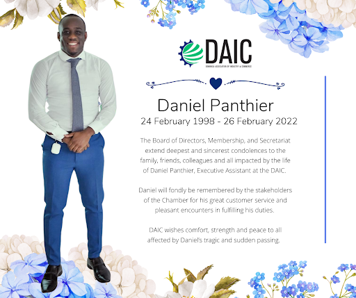 DAIC Shares Sincerest Condolences on the Passing of Executive Assistant Daniel Panthier