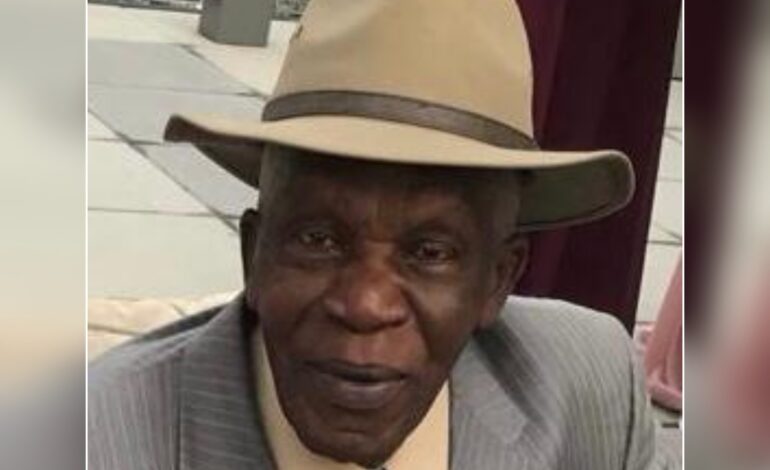 Death Announcement of 76 year old Elias Benjamin better known as Lias of Delices