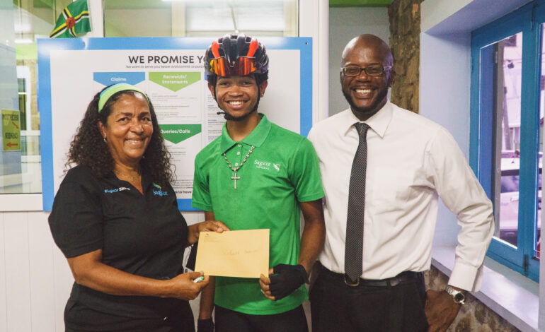 Sagicor General signs on to support national cyclist Kohath Baron