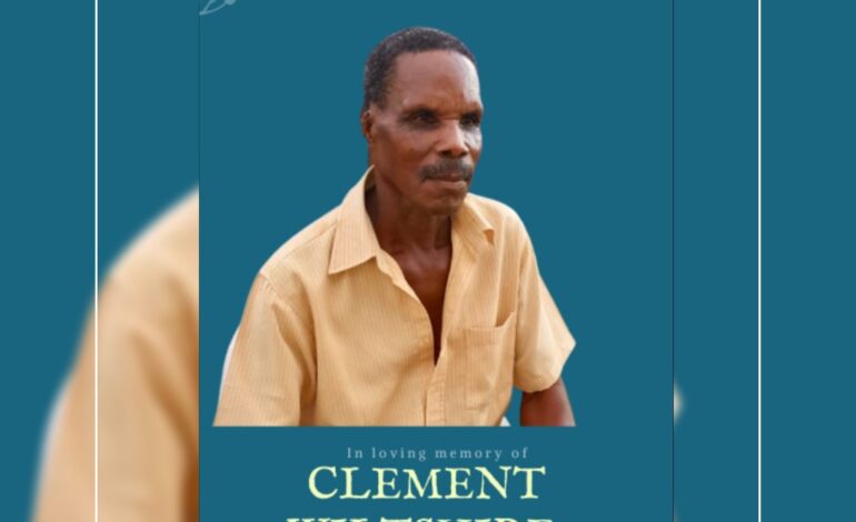 Death Announcement of 70 year old Clement Wiltshire of Tranto Dipax