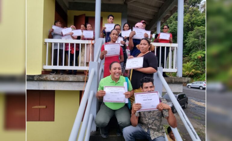 Fifty Six (56) persons complete parenting program in the Kalinago Territory