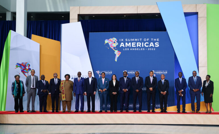 Caribbean Leaders Meet with President Biden and VP Harris at IX Summit of Americas