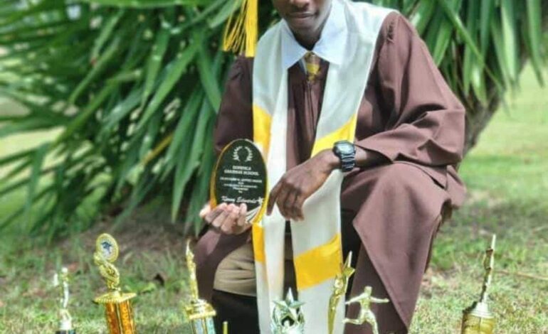 Well-rounded student Kenny Edwards secures Valedictorian and Student of the Year for the Dominica Grammar School