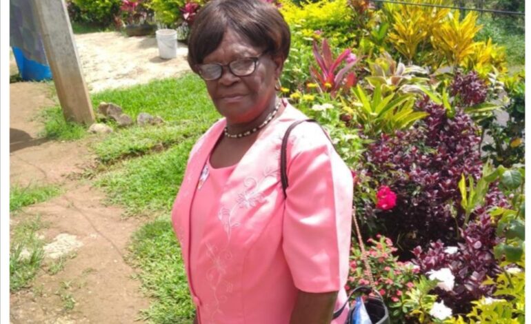 Death Announcement of 79 year old Edwardnise Prescott better known as Nanine or Ma Zoe of Riviere Cyrique