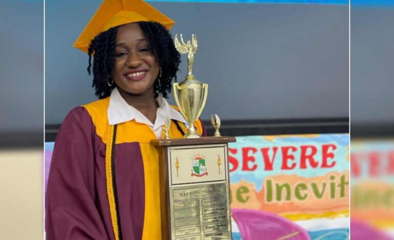 Portsmouth Secondary School Valedictorian sweeps ceremony with over 10 awards