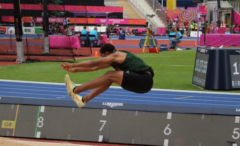 Dominica’s National record holder in the Men’s Long Jump Tristan James has qualified for the finals of the men’s long jump at the 2022 Birmingham Commonwealth Games