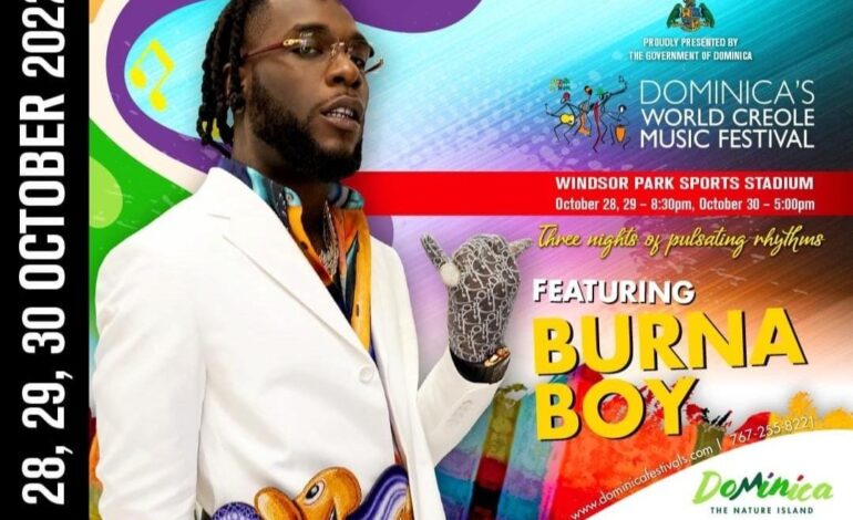 Burna Boy and Omah Lay announced as artistes for Dominica’s World Creole Music Festival