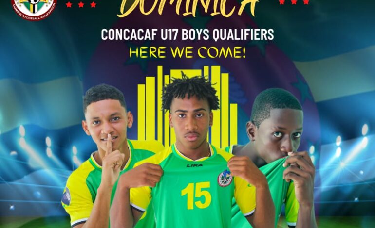  Dominica’s U17 boys to participate in the Concacaf U17 boys Qualifiers 