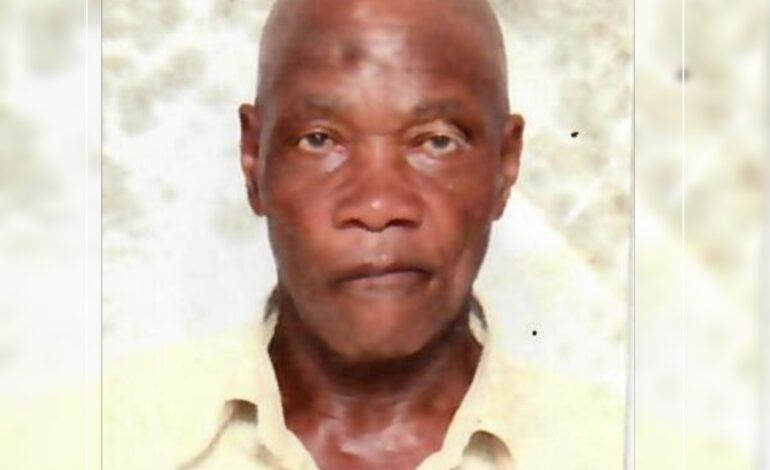 Death Announcement of 68 year old Hendricks Joseph Serrant better known as Rex of St Joseph who resided at Warner