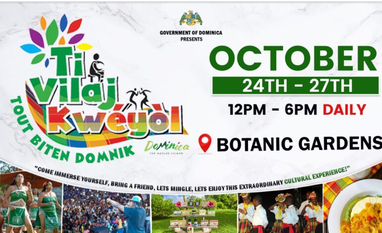 “Ti-Vilaj Kwéyòl!  Tout Biten Domnik” (TVK) present an excellent opportunity for locals and visitors alike to convene and celebrate various aspects of our culture and traditions