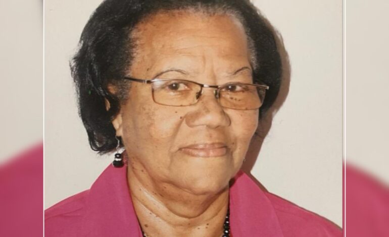 Death Announcement of 86 year old Lucille Blackman nee Douglas of Roseau
