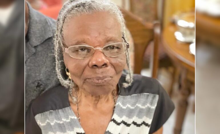  Death Announcement of 92 year Paulina Blaize better known as Popole of La plaine