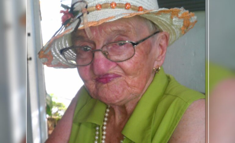 Death Announcement of 99 year old Kari Dorthea Davis also known as Auntie Kari of Norway who resided at Fond Cole