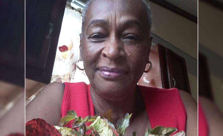 Death Announcement of 72 year old Nurse Agatha Nanton Jno Baptiste better known as Far-Far of La plaine who resided in Kingshill