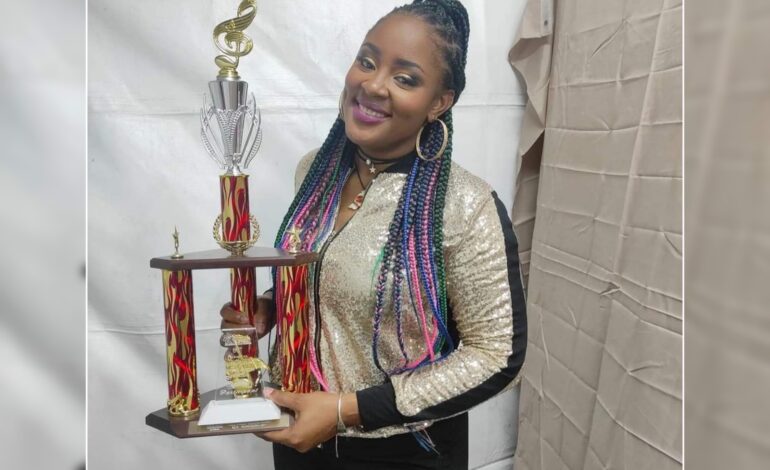Tasha P – 1st runner up  in the Queens of Queens  Regional Female Calypso Competition
