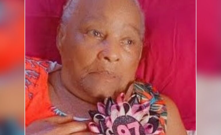 Death Announcement of 97 year old Vignetta Benedict George better known as Vigo  of Penville.