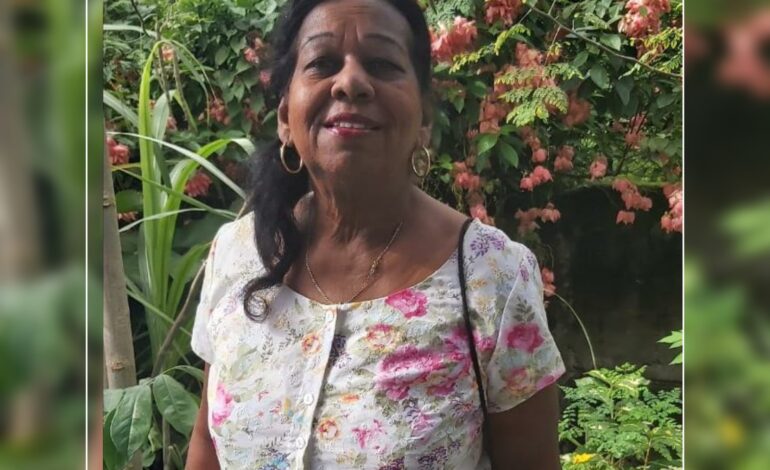 Death Announcement of 72 year old Beverley Laville, nee Paul, better known as Bev, age 72 years of Morne Daniel