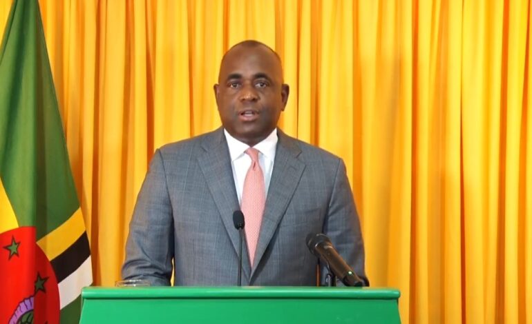 Prime Minister Roosevelt Skerrit announces the new look of Cabinet Ministers of Dominica and associated Parliamentary Secretaries