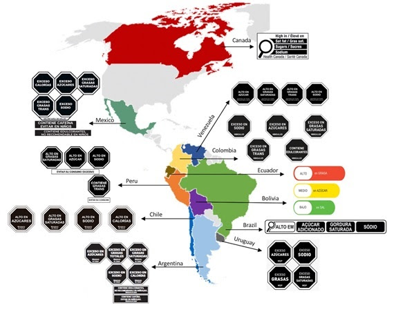 Adoption of front-of-pack nutrition warnings can help decrease obesity, cardiovascular disease, type-2 diabetes and some cancers in the Americas 