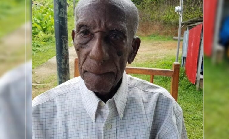 Death Announcement of 95 year old  Lennard Leonard Lawrence also known as Kaiyo of Riviere Cyrique