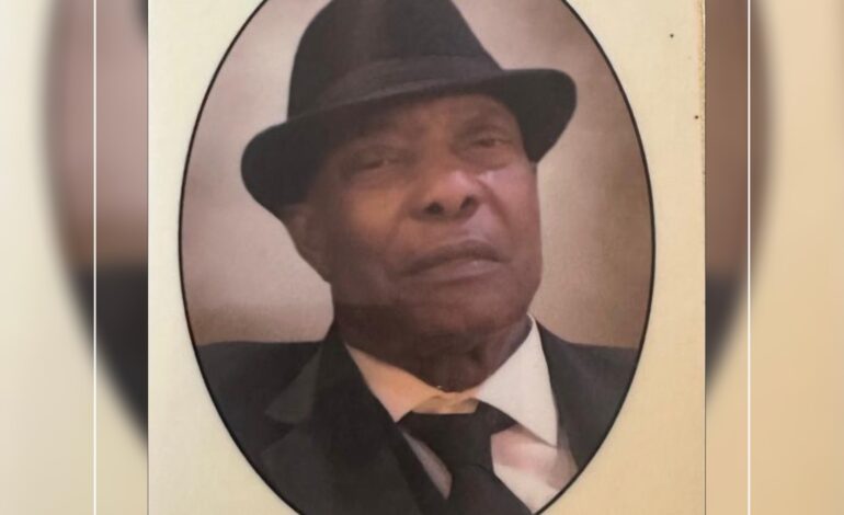 Death announcement of 81 year old Abraham Augustine Gordon of Marigot who resided in New York