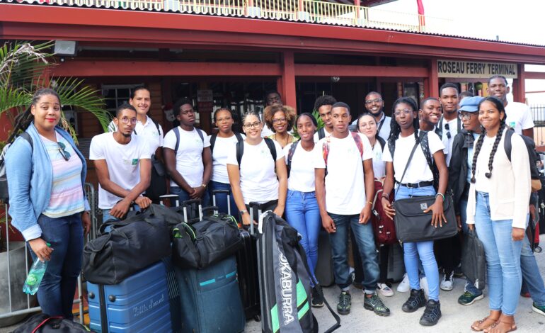 Students of Agro Campus Guadeloupe on Exchange Trip in Dominica