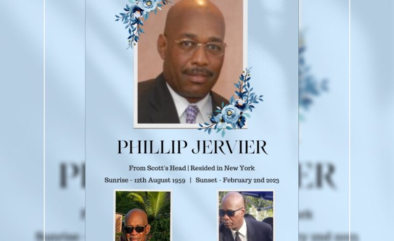 Death Announcement of 63 year old Phillip Jervier of Scott’s Head who resided in New York