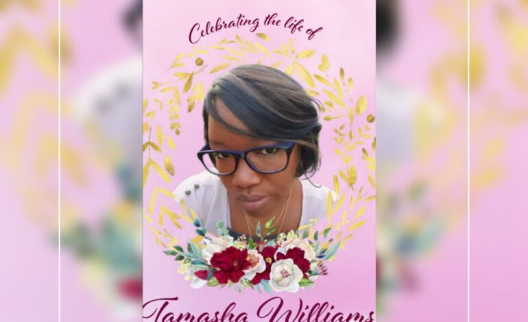  Death Announcement of 40 year old Tamasha Williams of La Plaine