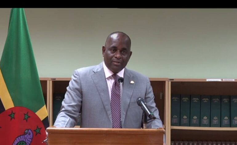 PM SKERRIT CONSULTS WITH SIR DENNIS BYRON ON ELECTORAL
