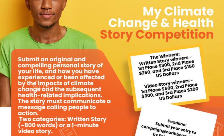 CCCCC invites young people from Dominica to participate in My Climate and Health Story Competition under the #BetterClimate4MyHealth Campaign