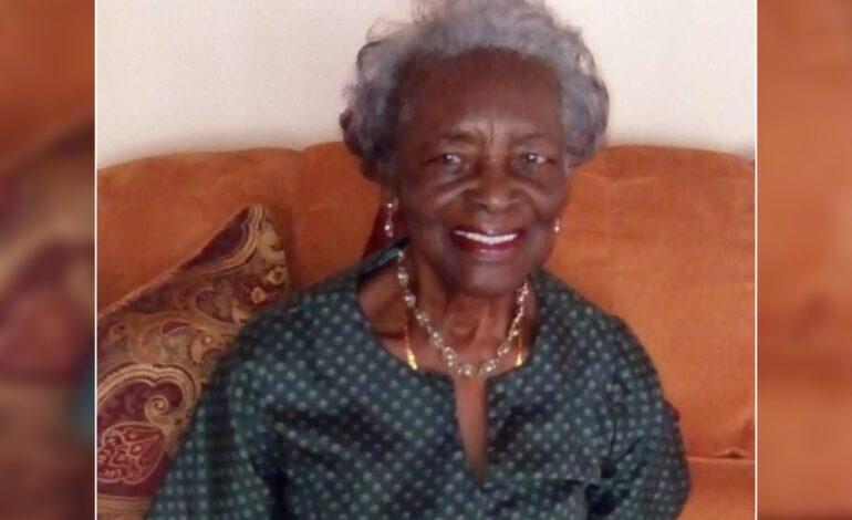 Death Announcement of 91 year old Eudora Shaw Wife of the Former late President of Dominica Vernon Shaw of Goodwill