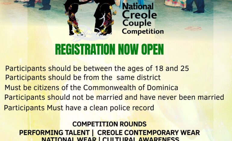  National Creole Couple Competition Registration is on!