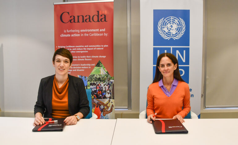 UNDP and Canada Sign Agreement to Boost Water Resilience and Support Vulnerable Communities in the Caribbean, with a Focus on Women and Gender Equality