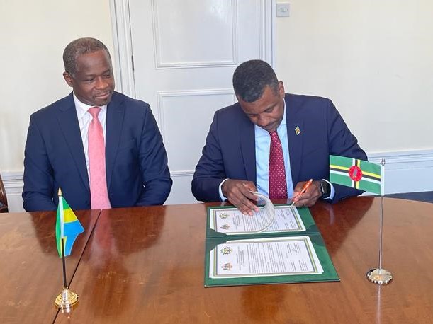  DOMINICA ESTABLISHES DIPLOMATIC RELATIONS WITH THE REPUBLIC OF GABON