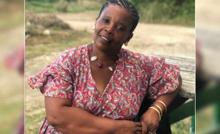  Death Announcement of 55 year old Annie Serrant also known as Ruth of Mero who resided in Antigua
