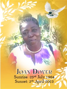 Death Announcement of 58 year old Ms. Joan Dover better known as Caryl of Yampiece, Stockfarm