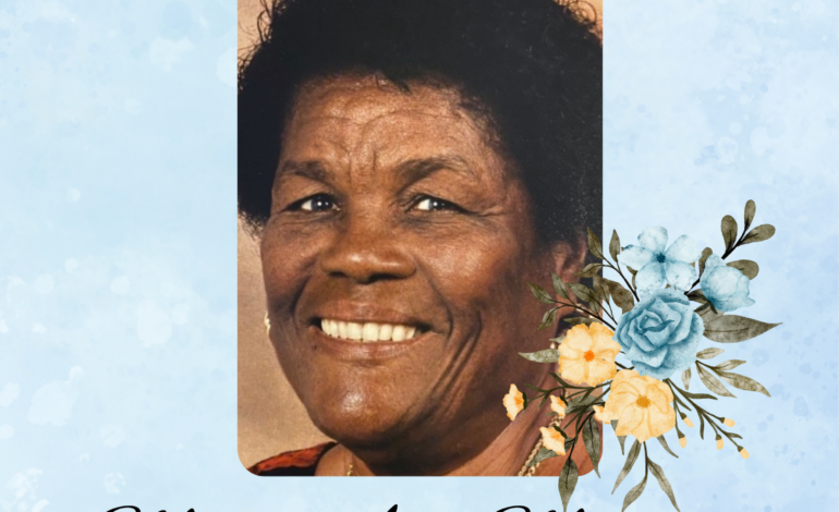  Death Announcement of 95 year old Mary Ann Matthew née Charles affectionately called ‘Ma Matthew, Tanty Amy, Mama’ of Bay Front, Marigot