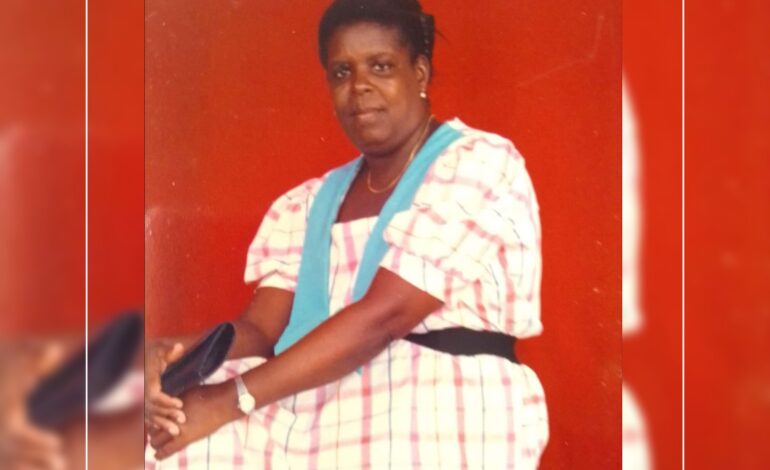 Death Announcement of 83 year old Elica Benjamin nee John of Loubiere