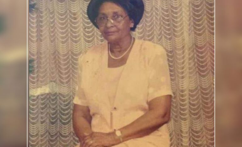 Death Announcement of 94 year old Mable Agatha Burton of Crayfish River Salybia