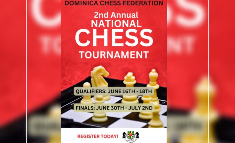 The Dominica Chess Federation announces its 2nd National Chess Tournament