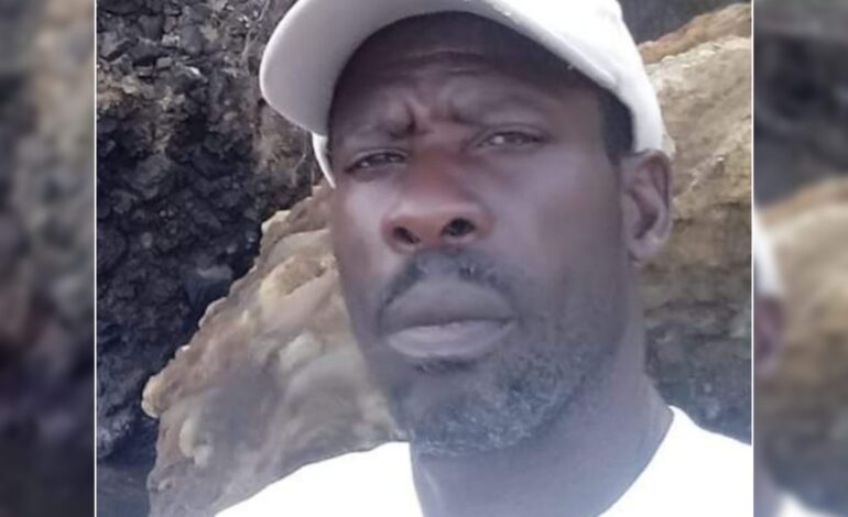 Death Announcement of  53 year old Myster Jno Baptiste of Layou who resided in the village of Tarreau