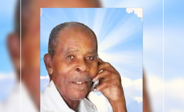 Death Announcement of 88 year old Mr. Telemacque Xavier Allan, fondly known as ‘Tele’ of La Plaine