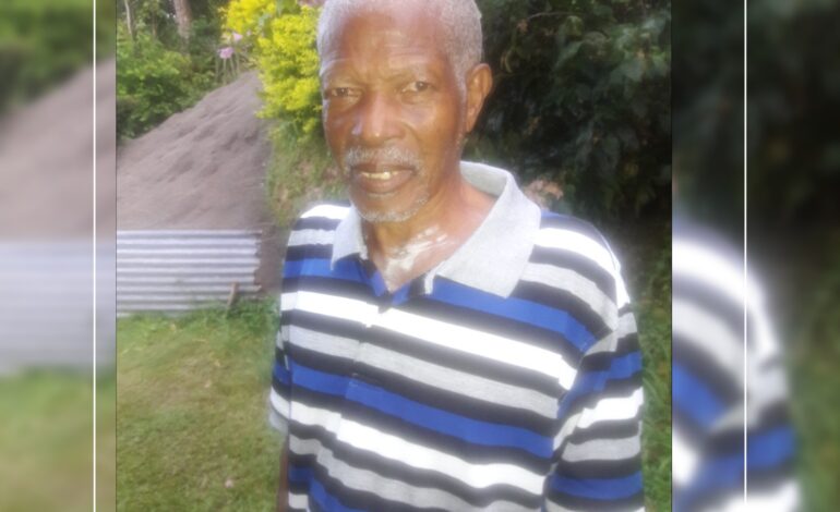 Death announcement of 85 year old Eugene Hayden Francis  better known as Didin or Difay of Riviere Cyrique