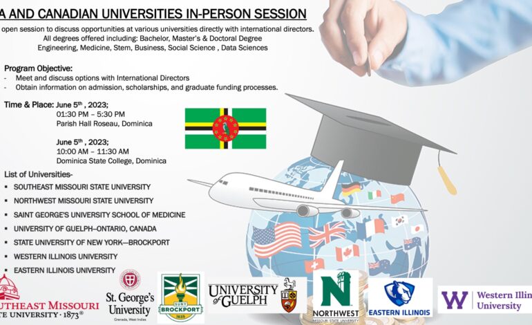 Dominica to hosts College Fair 2023 for studies in the USA and Canada