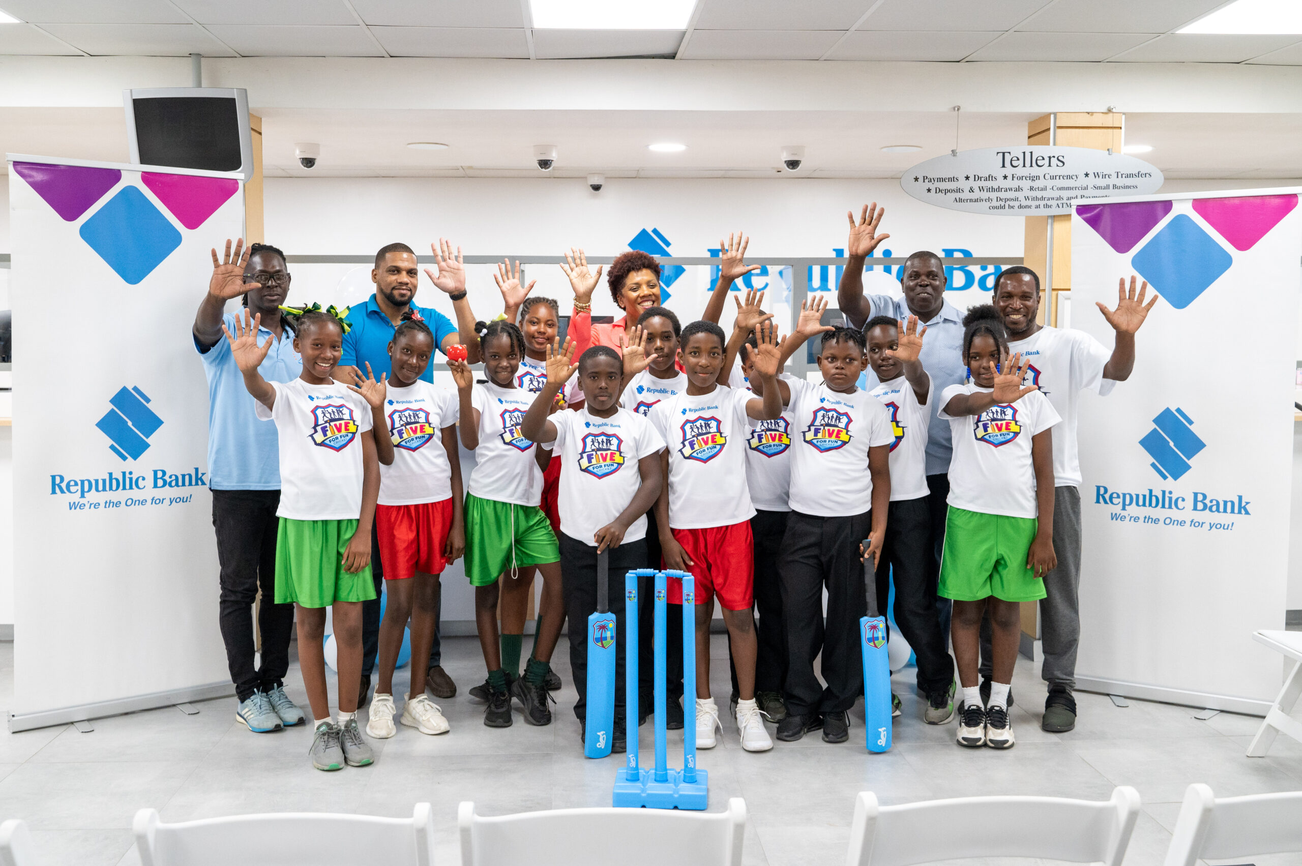 republic-bank-launches-third-year-of-its-five-for-fun-youth-cricket