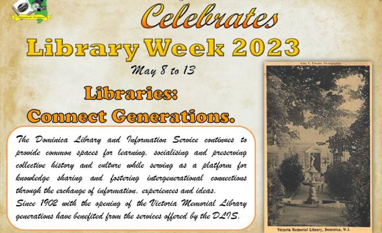 DOMINICA LIBRARY AND INFORMATION SERVICE OBSERVES LIBRARY WEEK