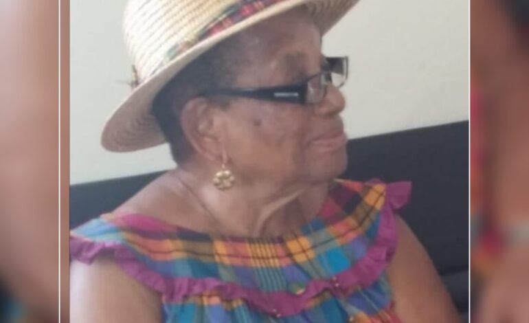 Death Announcement of 85 year old Eslie Agnes Esprit  also known as Ezzo of Mahaut.