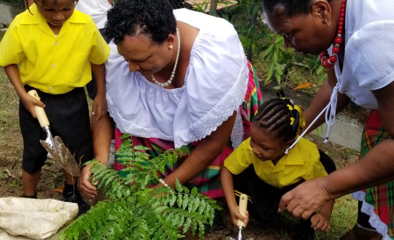  Dr. Violet Vyline Cuffy Honored At Tree Planting And Dedication  Ceremony