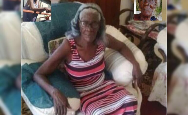 Death Announcement of 82 year old Geraldine Henderson of Boetica and Grand Bay who resided in Morne Rachette