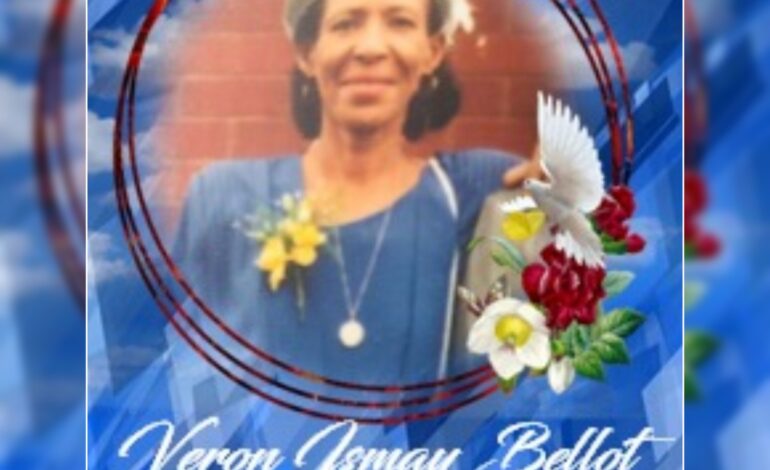 Death Announcement of 87 year old Veron Ismay Bellot of Soufrierre, St. Mark